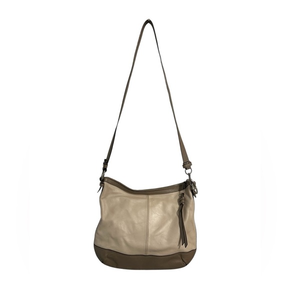 Coach Park Duffle Crossbody Bag Convertible Genuine Leather F19726 Ivory Taupe - Picture 2 of 13